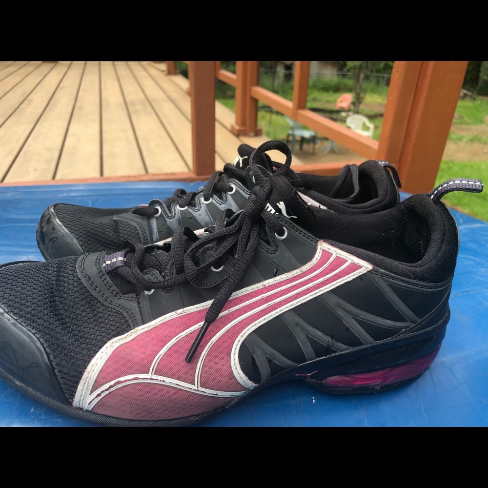 Puma 184244-01 Women’s Black/Pink Neakers Size 10
